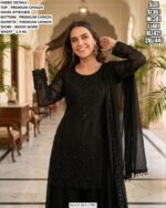 Premium Chinon Embroidered Kurta Dupatta Set