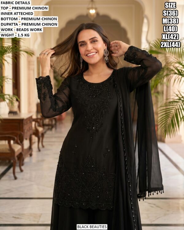 Premium Chinon Embroidered Kurta Dupatta Set