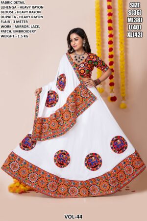 Women’s Heavy Rayon Embroidered Lehenga Choli