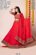 Women’s Heavy Rayon Embroidered Lehenga Choli