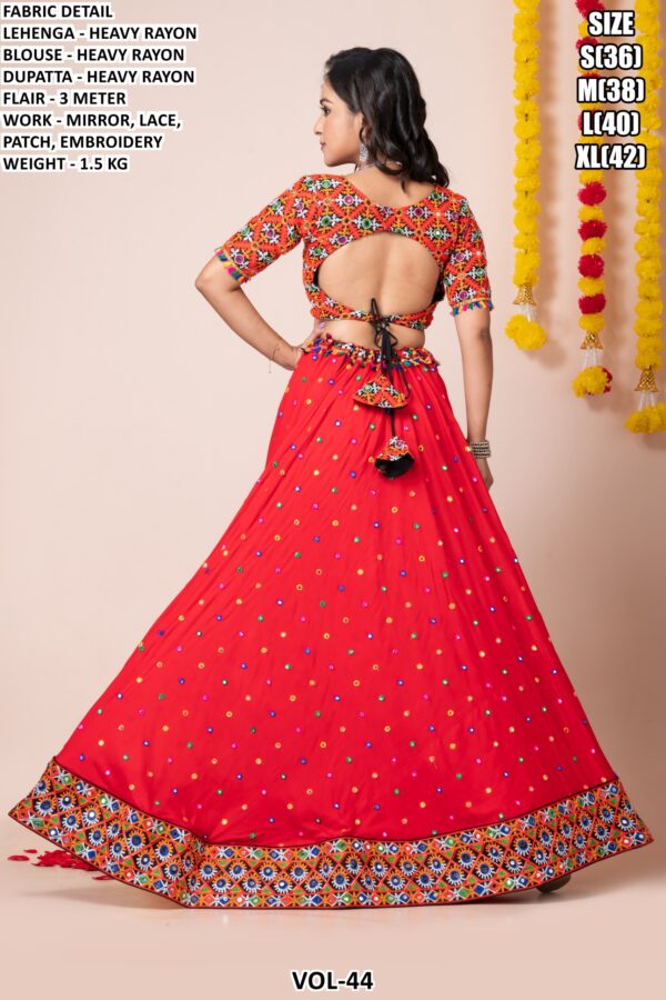 Women’s Heavy Rayon Embroidered Lehenga Choli