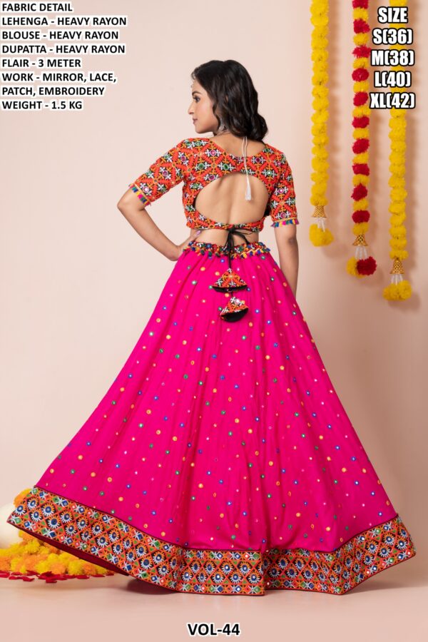 Women’s Heavy Rayon Embroidered Lehenga Choli