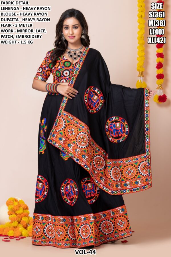 Women’s Heavy Rayon Embroidered Lehenga Choli