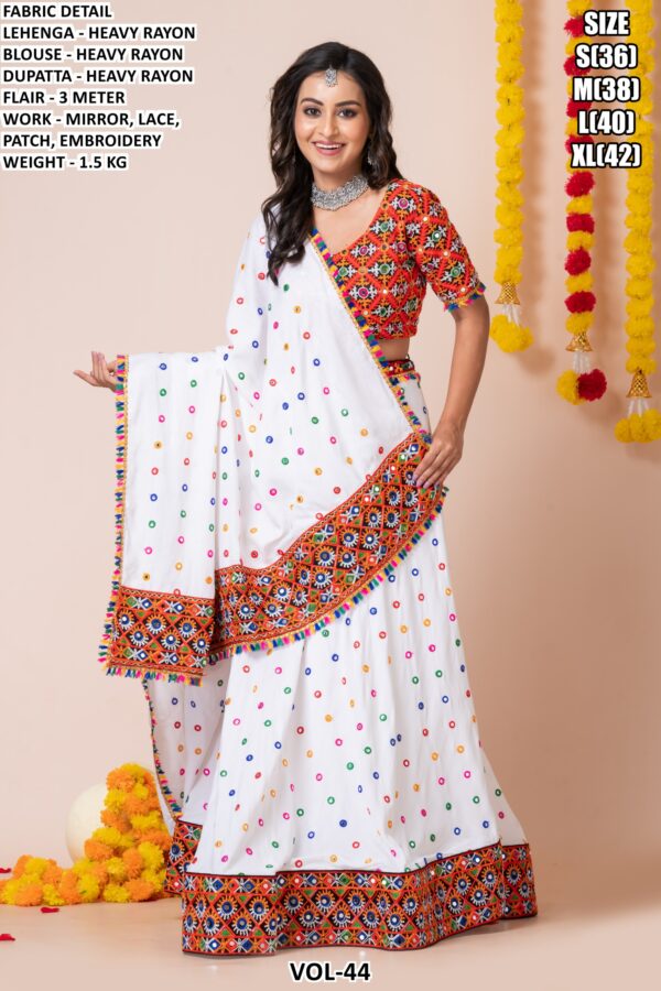 Women’s Heavy Rayon Embroidered Lehenga Choli