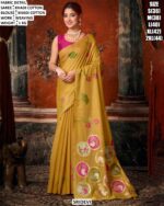 Khadi Cotton Weaving Work Saree With Blouse
