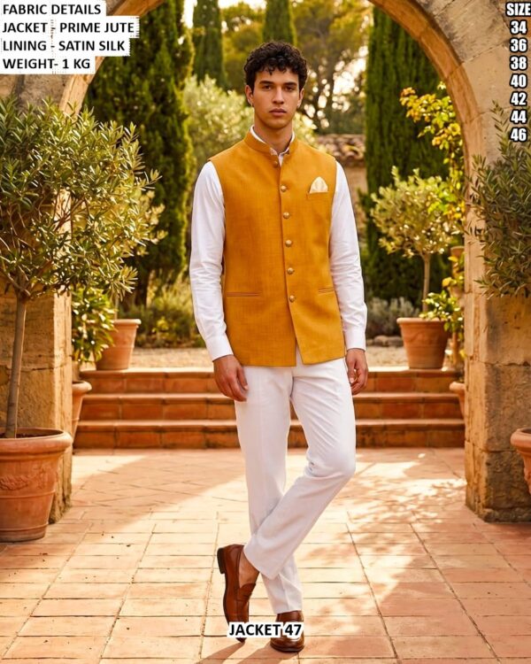 Men’s Satin Lined Casual Jute Jacket