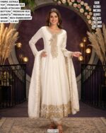 Designer Silk Anarkali Suit With Dupatta