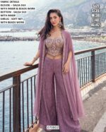 Women’s Soft Net Shrug Palazzo Outfit