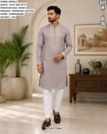 Men’s Premium Neck Work Silk Kurta Pajama