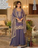 Women’s Designer Kurta Palazzo Dupatta Set
