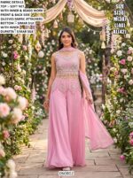 Designer Beads Work Palazzo Suit With Dupatta