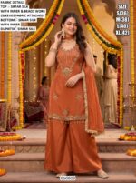 Luxury Embroidered Palazzo Suit For Wedding