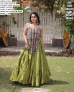Women’s Garba Wear Cotton Flared Lehenga