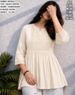 Casual Wear Rayon Embroidered Top