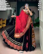 Rayon Kutchi Embroidery Lehenga Choli For Women