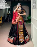 Rayon Kutchi Embroidery Lehenga Choli For Women