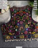 Designer Gamthi Embroidered Blouse For Women