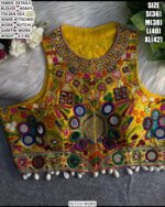 Designer Gamthi Embroidered Blouse For Women