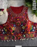 Designer Gamthi Embroidered Blouse For Women