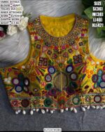 Designer Gamthi Embroidered Blouse For Women