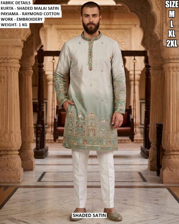 Men’s Designer Embroidery Kurta Pajama Set