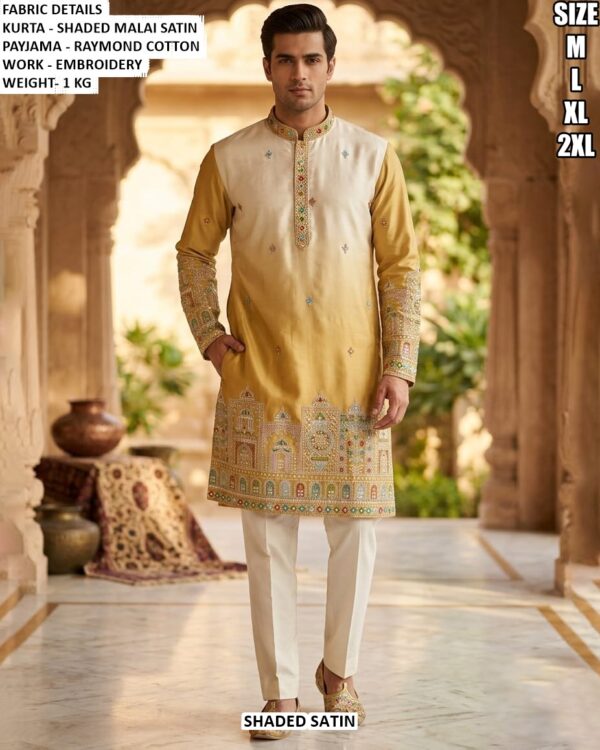 Men’s Designer Embroidery Kurta Pajama Set
