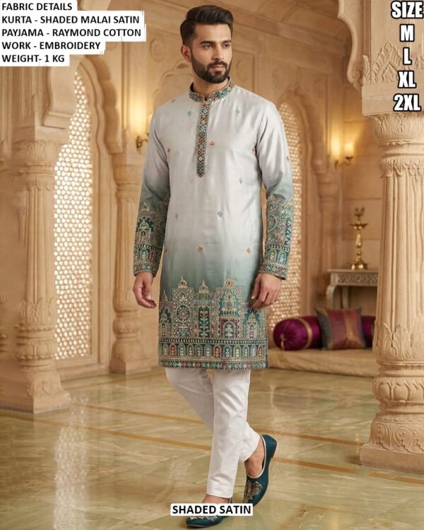 Men’s Designer Embroidery Kurta Pajama Set