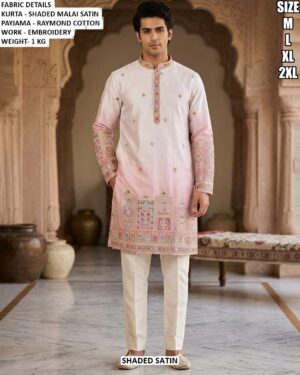 Men’s Designer Embroidery Kurta Pajama Set