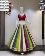 Traditional Garba Wear Cotton Lehenga Set