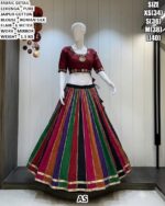 Traditional Garba Wear Cotton Lehenga Set
