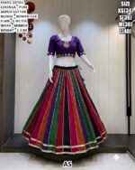 Traditional Garba Wear Cotton Lehenga Set