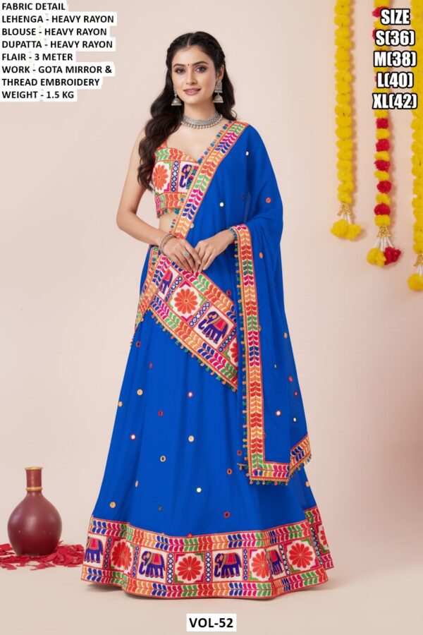 Navratri Special Rayon Lehenga With Dupatta