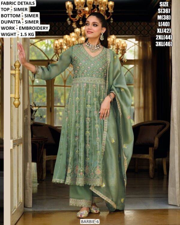 Women’s Simer Embroidered Anarkali Suit Set