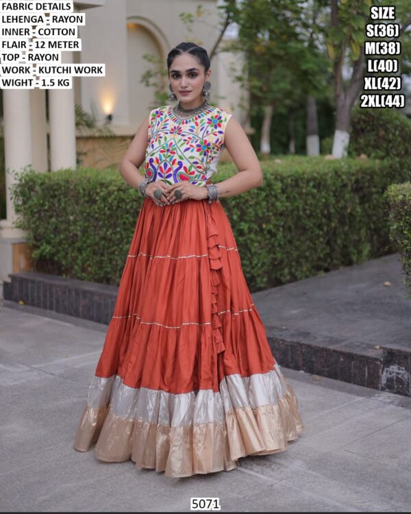 Navratri Special Kutchi Work Lehenga Outfit