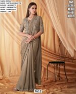 Party Wear Embroidered Saree With Blouse