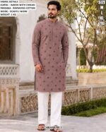 Men’s Rayon Chikankari Kurta Pajama Set
