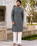 Men’s Rayon Chikankari Kurta Pajama Set