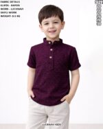 Boys Rayon Lucknavi Schiffli Work Kurta