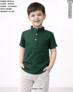 Boys Rayon Lucknavi Schiffli Work Kurta
