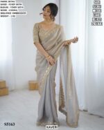 Women’s Designer Embroidered Border Saree