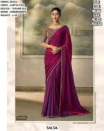 Party Wear Saree With Designer Blouse