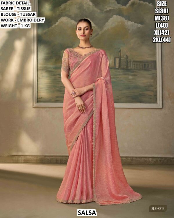 Party Wear Saree With Designer Blouse