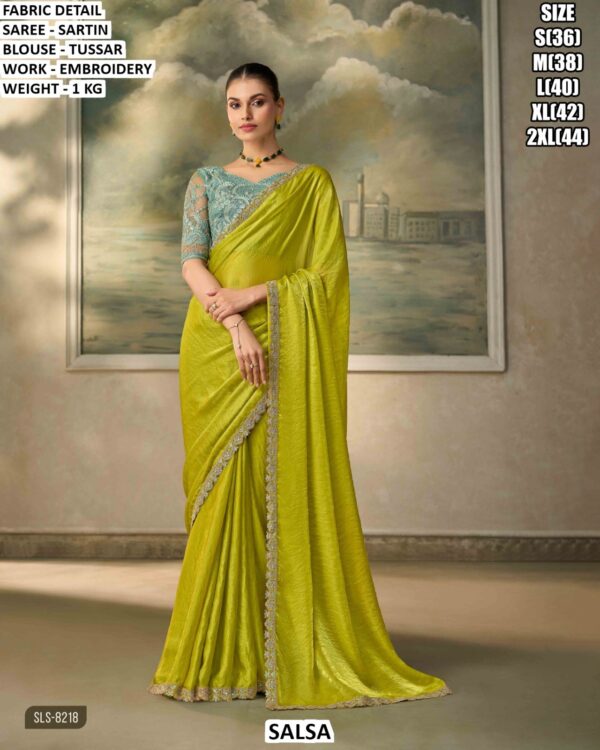 Party Wear Saree With Designer Blouse