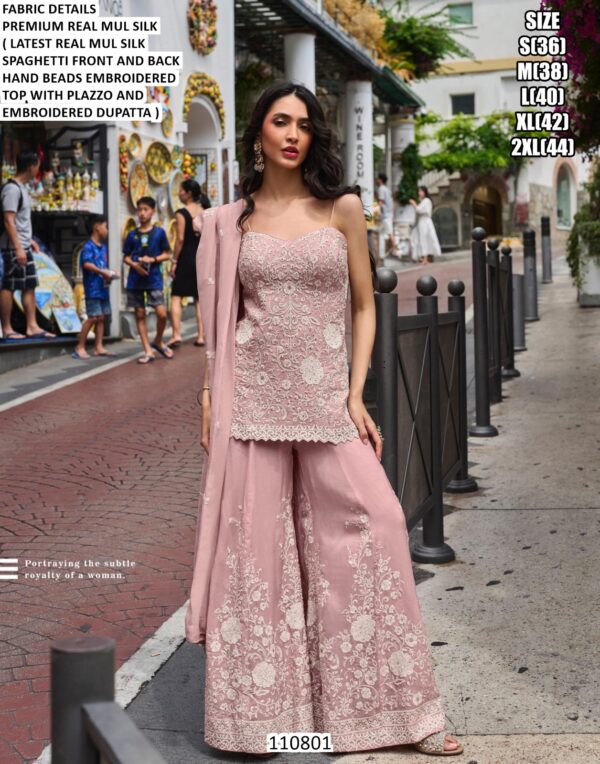 Designer Hand Beads Embroidered Suit Set