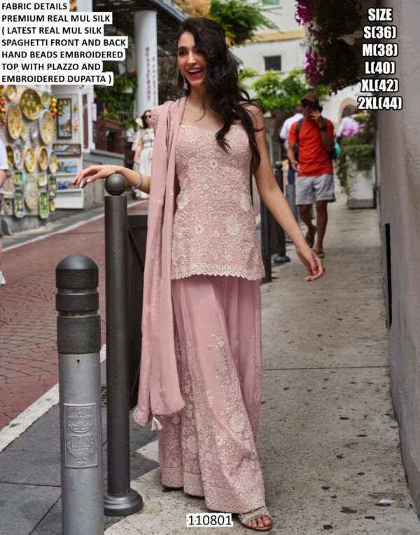 Designer Hand Beads Embroidered Suit Set