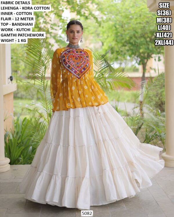 Navratri Special Kutchi Work Lehenga Top Set