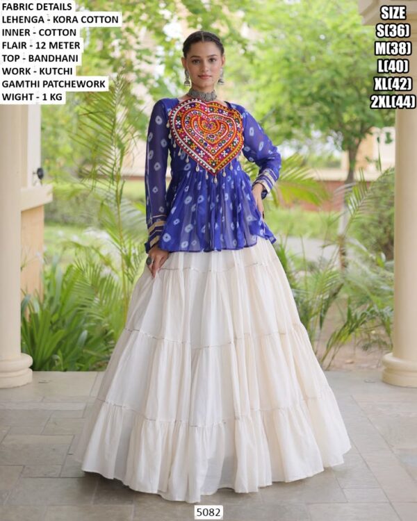 Navratri Special Kutchi Work Lehenga Top Set