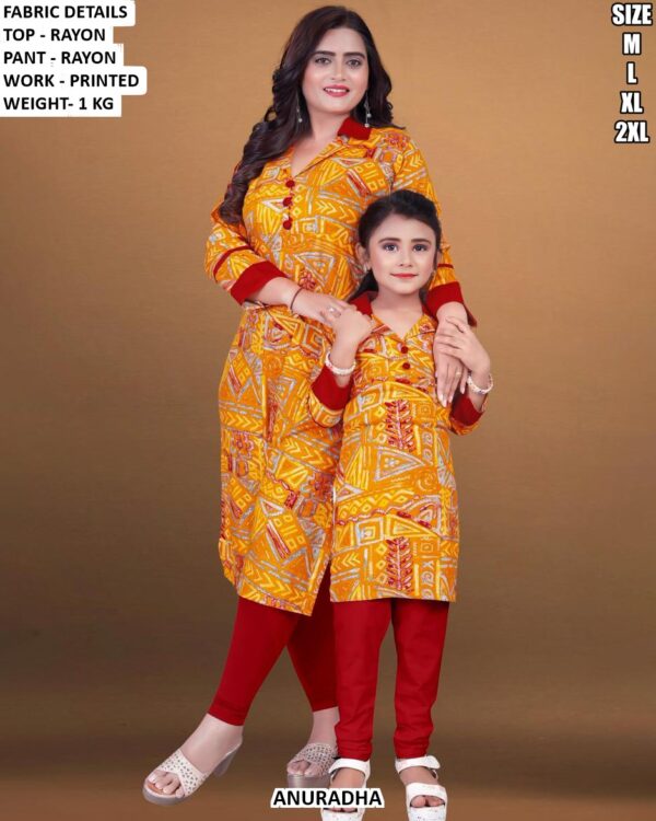 Mother Daughter Matching Ethnic Wear Set
