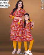 Mother Daughter Matching Ethnic Wear Set