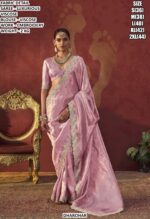 Women’s Luxurious Viscose Embroidered Saree